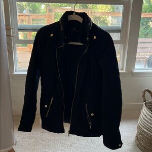 Tart Collections Black Utility Jacket with Gold Details